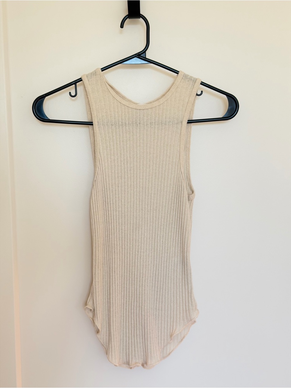 Song of Style Ribbed Tank Top - Beige Cream